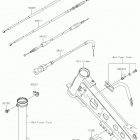 KLX110L Тросы управления