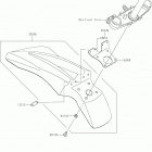 KLX230R Крыло переднее