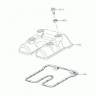 KLX300R Крышка головки цилиндров