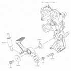 NINJA H2 SX SE+ Педаль тормоза