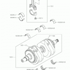 W800 CAFE Коленвал