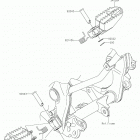 KLX140 Подножки