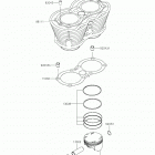 W800 CAFE Цилиндр(ы) /  поршень