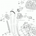 KLX230R Распредвал(ы)  /  натяжитель