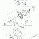 KLX230 Задняя ступица колеса