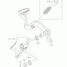 KLX230R Педаль тормоза
