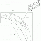 KLX300R Крыло переднее