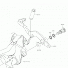 KLX140G Педаль тормоза