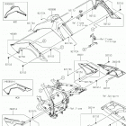 KLX140G Side covers  /  chain cover(ckf  /  clf)