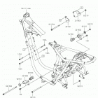 W800 Крепление двигателя