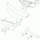 KLX110 Боковые крышки  /  крышка цепи