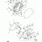TW200  (TW200M1C/TW200M1) Крышка картера двигателя