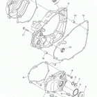 WR250F  (WR250FM) Крышка картера двигателя
