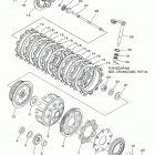 WR250F  (WR250FM) Сцепление