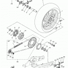 XSR700  (XSR700MW/XSR700MCW) Переднее колесо