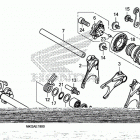 CMX500 A Вилка переключения передач