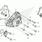 CRF450RX AC Крышка картера левая