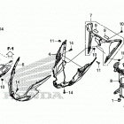 CB500FA Верхний обтекатель