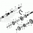 GL1800BD 3AC Transmission (mainshaft)