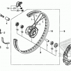 CRF250F A Переднее колесо
