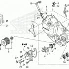 CRF300LA AC Крышка картера правая