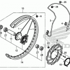 CRF450RL AC Переднее колесо