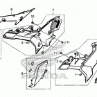CB500X Боковые обтекатели