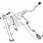 CB500X Подножка