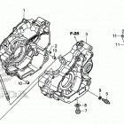 CRF250F A Картер двигателя