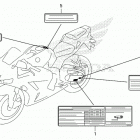 CBR600RR 6A Предупредительные таблички