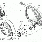 CRF450RX AC Крышка картера правая