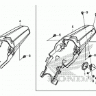 CRF110F AC Задний бампер