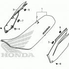 CRF250F A Сидение и обтекатели сидения