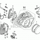 CRF50F AC Крышка головки цилиндров