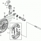 CRF125FB A Задний тормоз