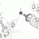 CBR600RR 6A Коленчатый вал и поршни
