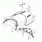 GL1800BD 3AC Rear center top cover