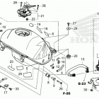 CRF300LRA AC Топливный бак