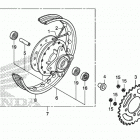 CRF50F AC Переднее колесо