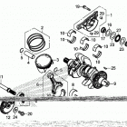 CRF1100A 3AC Коленчатый вал и поршни
