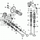 CRF250F A Распределительный вал и клапана