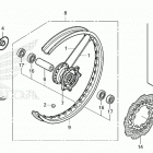 CRF300LA AC Переднее колесо