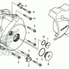 C125A Крышка картера левая