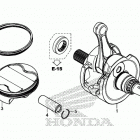 CRF450RL AC Коленчатый вал и поршни