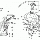 CRF150R AC Топливный бак