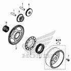 CRF1100A 3AC Муфта стартера