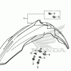 CRF450X AC Переднее крыло