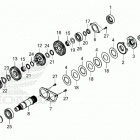 GL1800 2AC Transmission (mainshaft)