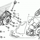 CRF450X AC Крышка картера левая