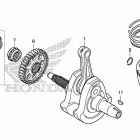 CBR300RA Коленчатый вал и поршни